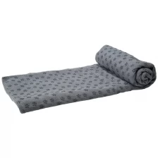 Полотенце для йоги 180-63 см Tunturi Yoga Towel с мешком для переноски, серое