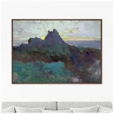 Репродукция картины на холсте Rocky Peak, 1875г. Размер картины: 75х105см