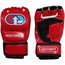 Перчатки для боевого самбо ADDVANCE COMBAT красные, размер S
