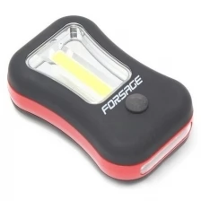 Фонарик переносной светодиодный в комплекте с батарейками (торцевой свет 4LED, боковой свет CUB, 3xAAA), в блистере