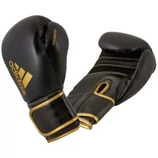 Перчатки боксерские Hybrid 80 черно-золотые (вес 8 унций)