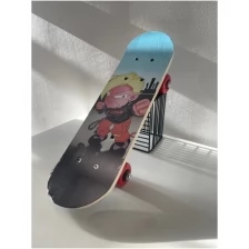 Скейт борд детский деревянный 42*13 см / пенни борд / лонгборд / skateboard / мини круизер голубой