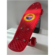 Скейт борд для детей и подростков 41*12 см / пенни борд для детей / лонгборд / skateboard / скейт, круизер красный