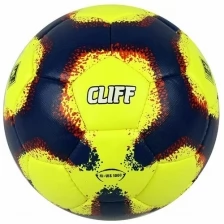 Мяч футбольный CLIFF CF-41, 5 размер, PU, желто-синий