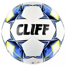 Мяч футбольный CLIFF Sel, 5 размер, PU клееный, бело-синий