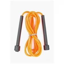 Скакалка спортивная / Скоростная скакалка для фитнеса, 2.8 м, оранжевая