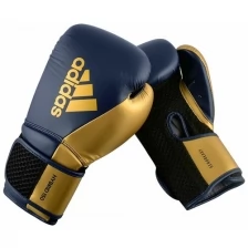 Перчатки боксерские Hybrid 150 темносине-золотые (вес 10 унций)