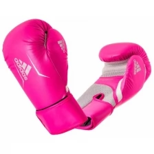 Перчатки боксерские Speed Women 100 розово-бело-серебристые (вес 12 унций)