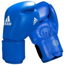 Перчатки боксерские Muay Thai Gloves 300 сине-белые (вес 14 унций)