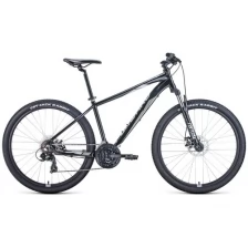 Велосипед FORWARD APACHE 27,5 2.0 D (27,5" 21 ск. рост. 19") 2022, черный/серый