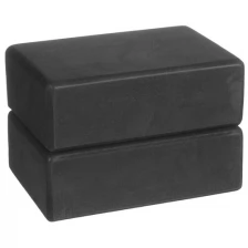 Блок для йоги ZDK 23x15x8см, комплект из 2шт, черный