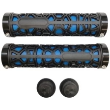 Грипсы STG BC-GR6502, Lock-On 130 мм черный, синий Х108422