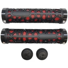 Грипсы STG BC-GR6502, Lock-On 130 мм черный, красный Х108421