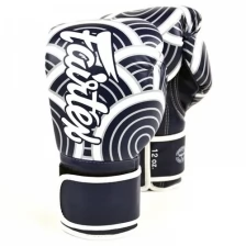 Боксерские перчатки Fairtex Japanese Art BGV14 Blue/White 12 унций