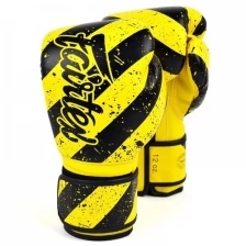 Боксерские перчатки Fairtex Boxing gloves BGV14Y Yellow grunge 12 унций
