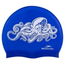 Шапочка для плавания 25degrees Octopus Navy, силикон, детский