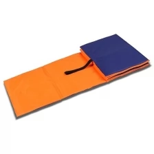 Коврик гимнастический детский 150x50 см, толщина 7 мм, цвет оранжевый/синий