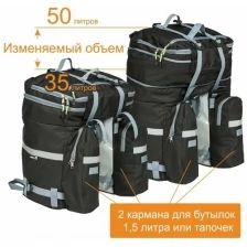 Велорюкзак на багажник 35-50 литров, рюкзак для велосипеда