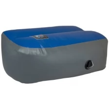 Надувное сиденье ПВХ/70х35х25 см/Надувной пуф в лодку/Пуфик ПВХ/Color Синий
