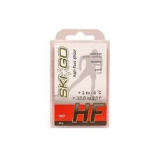 Парафин высокофтористый SkiGo HF Red, +1/-5, 45 г