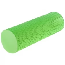 Роллер для йоги массажный, 45 × 15 см, цвет зелёный