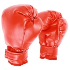 Перчатки боксёрские детские Pvc, цвет красный 3907896 .