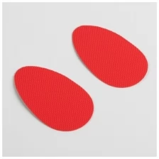 Накладки для обуви, противоскользящие, 8 × 5 см, пара, цвет красный
