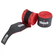 Бинты боксерские эластичные "Clinch Boxing Crepe Bandage Tech Fix" черные (длина 3.5 м)