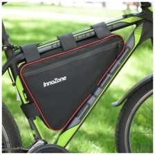 Велосипедная сумка / Велосумка под раму 40х26х6см InnoZone черная/красная