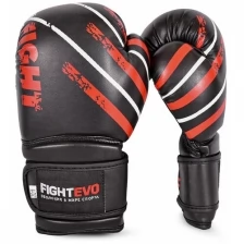 Детские боксерские перчатки FightEvo Black/Red 2 унции