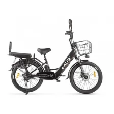 Электровелосипед Green City E-Alfa Fat (2022) (Черный)