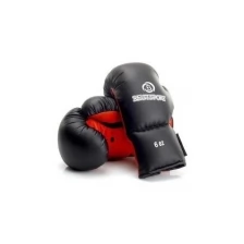 Перчатки боксерские Best Sport BS-бп1т PU, тренировочные, 8 oz. черно-красные