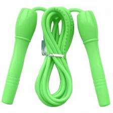 B23648 Скакалка (цвет-Зеленый, ручки пластиковые, шнур ПВХ)