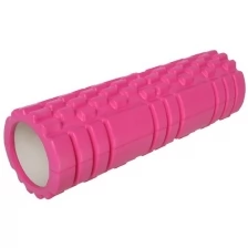 Роллер для йоги 45 x 14 см, массажный, цвет розовый