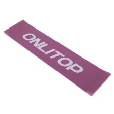 ONLITOP Фитнес-резинка 30x5x7,6x0,7 см, нагрузка до 6 кг, цвет фиолетовый