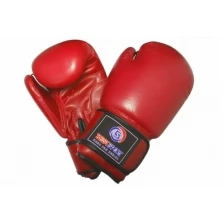 Перчатки боксерские Best Sport BS-бпк3 кожа/PU, красные, 12 oz.