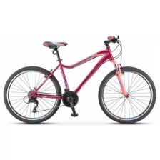 Велосипед женский Stels Miss-5000 D V020 рама 18" фиолетово-розовый LU096323