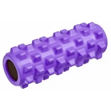 B33091 Ролик для йоги полнотелый (фиолетовый) 33х12см., ЭВА/ПВХ/АБС