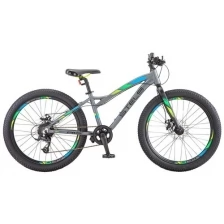 Подростковый горный (MTB) велосипед STELS Adrenalin MD 24+ V010 (2019) рама 13.5" Неоновый-лайм
