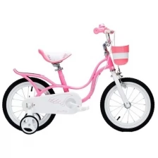 Детский велосипед ROYAL BABY Little Swan16" с багажником, стальная рама, Розовый