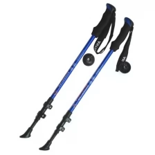 Палки для скандинавской ходьбы телескопические Hawk F18445, синие 86-135 см, с системой антишок