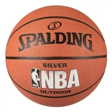 Мяч баскетбольный SPALDING NBA Silver Series Outdoor, р.3, арт.65-821Z