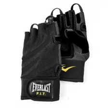 Перчатки для фитнеса Everlast Перчатки Everlast Fit Weightlifting для фитнеса черно-серые