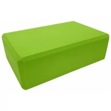 BE100-5 Йога блок полумягкий (зеленый) 223х150х76мм., из вспененного ЭВА (A25572)