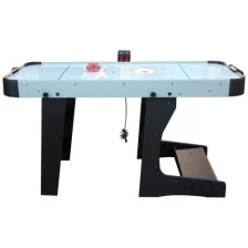 Игровой стол для аэрохоккея DFC Bastia 5 HM-AT-60301 черный/голубой