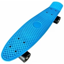 Скейтборд пластиковый 22 - 56x15cm (синий) (SK201)D26020