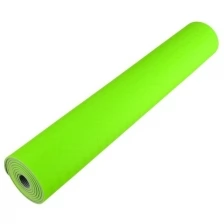 Коврик для йоги и фитнеса TORRES Comfort 4, TPE 4 мм, нескользящее покрытие, зелено-серый