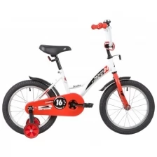 Детский велосипед NOVATRACK 16" Strike, белый-красный 163STRIKE.WTR20