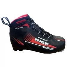 Ботинки лыжные TREK Blazzer1 NNN, цвет чёрный, лого лайм неон, размер 37
