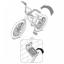 Надежная система хранения для велосипедов. Набор №6, кронштейн для велосипеда на стену, держатель металлический